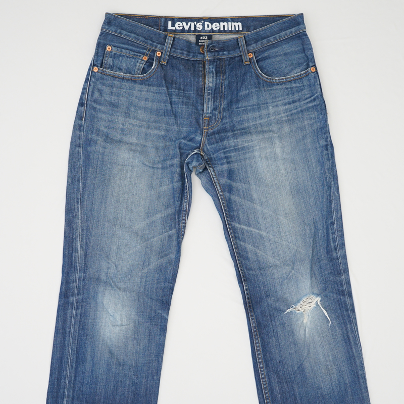 ジーンズ ひざ部分 破れ リペア（修理）｜Levi’s（リーバイス） 502
