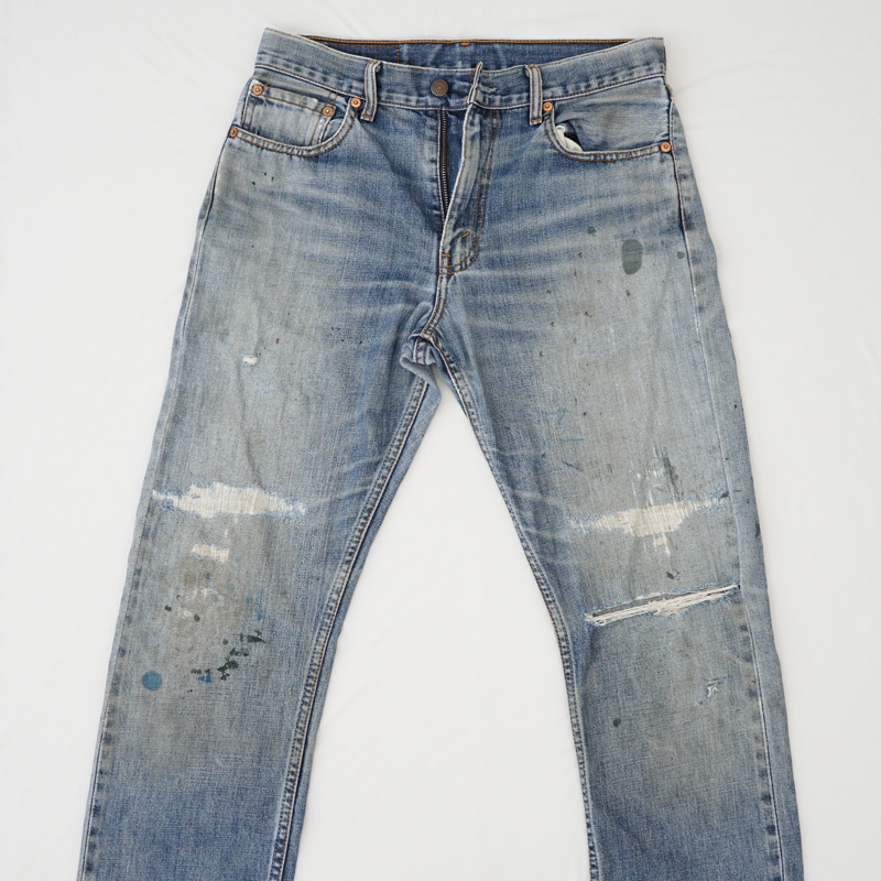 ジーンズ ひざ部分 破れ リペア（修理）｜Levi’s（リーバイス） 505
